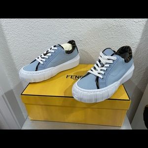 Fendi fabric FF rise low top sneaker